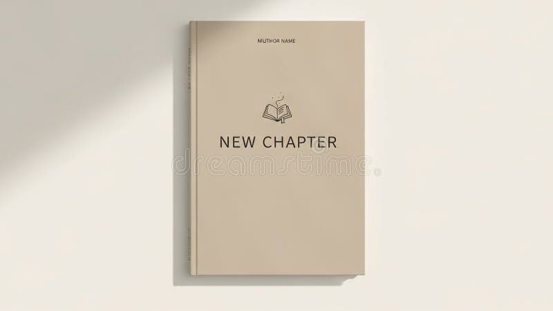 Beige boekomslag met minimalistische typografie en de tekst